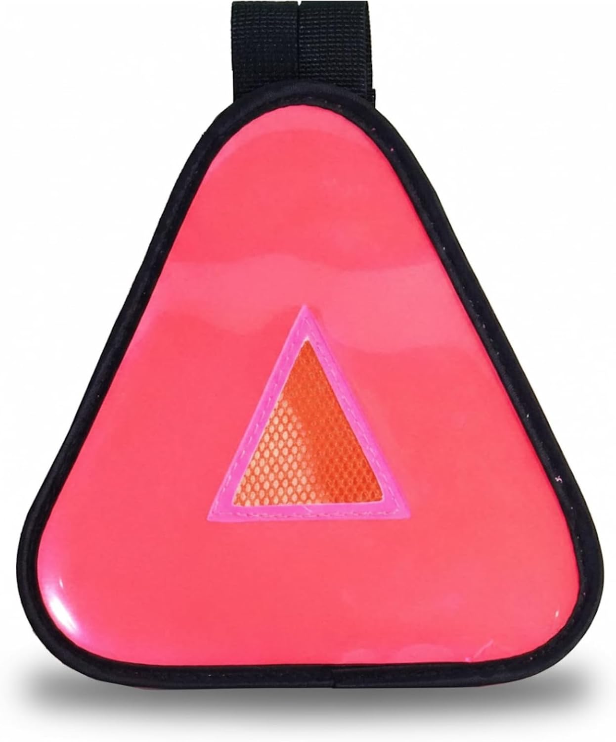 Vincita Reflective Yield Symbol with Velcro Strap - High Visibility for Safety At Night - Safety Reflector for Bike Rack, Backpack, Car Rack - Bicycle Reflective Accessories