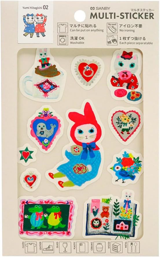 Sanby MLS-KY02 Multi Sticker Yumi Kitagishi Tea TIME