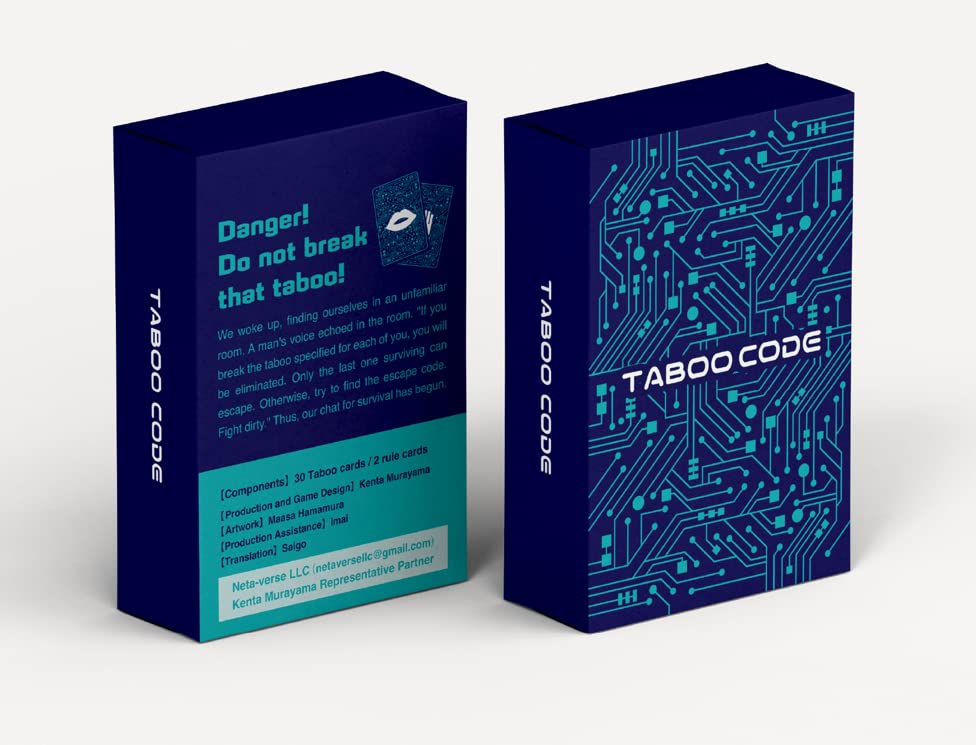 Kenta Murayama Taboo Code & 4 Card Stands_Version β - Perfect for Boys, Girls, Kids, Families & Adults [Amazon Exclusive] Boardgame
