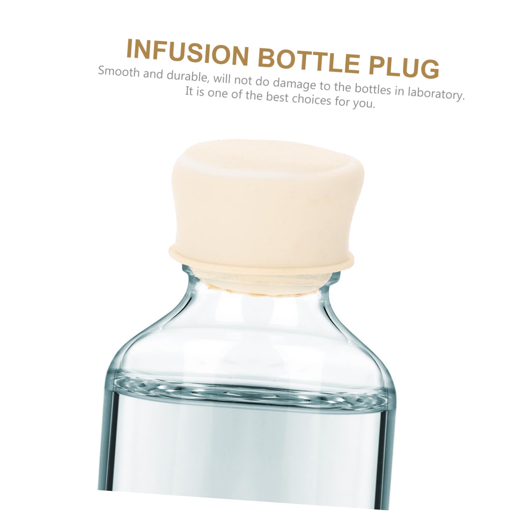 KICHOUSE 10pcs Infusion Bottle Rubber Stopper Plug Flask Stopper Lab Bottle Stoppers Laboratory Infusion Bottle Stopper Bottom Closure Stopper Infusion Bottle Sealer