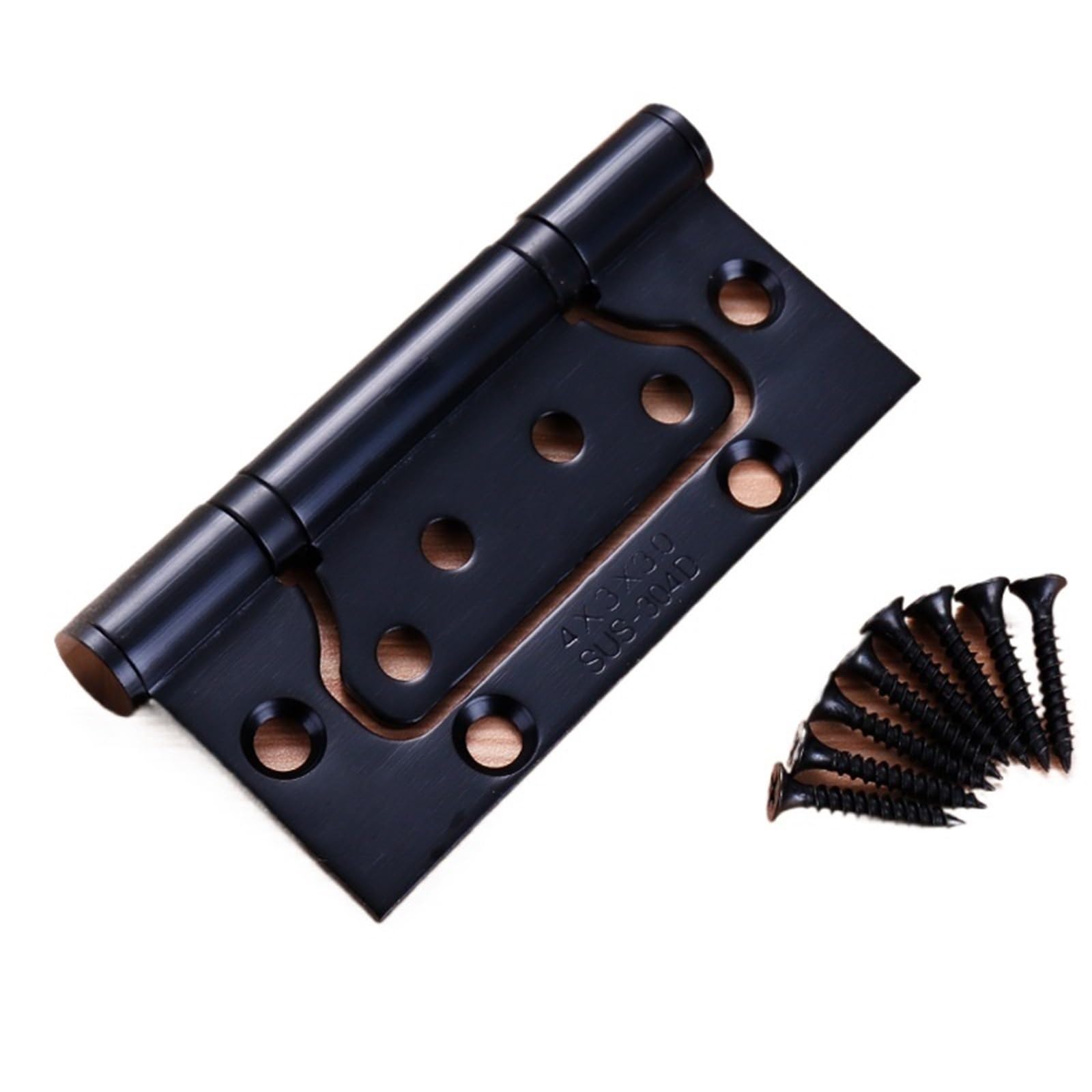 Kdhcvkz B-4 Inch 2Pcs 2Pcs Door Hinges Furniture Hinge Thickened 304 Stainless Steel(B-4 Inch 2Pcs)