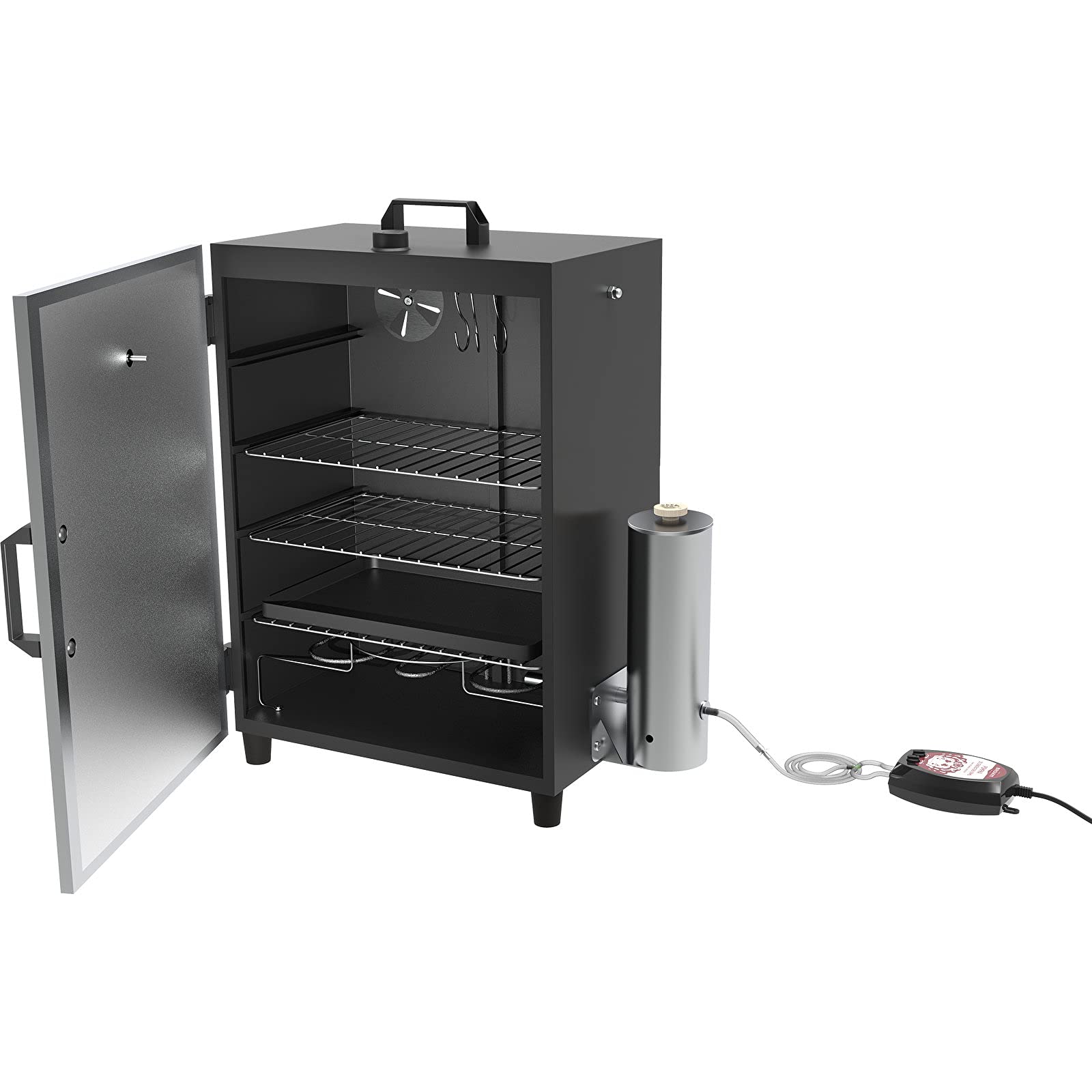 BROWIN® Räucherofen 330261 Set | Elektrischer Smoker mit Rauchgenerator für ca. 8 kg Wurst/ca. 6 kg Schinken | mit Thermometer | mit 3 Etagen inkl. Zubehör | Fisch und Fleisch Räuchern