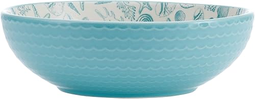 Miniatura 7 de Pfaltzgraff Venice - Juego de 2 cuencos para pasta, 8 pulgadas, verde azulado y blanco