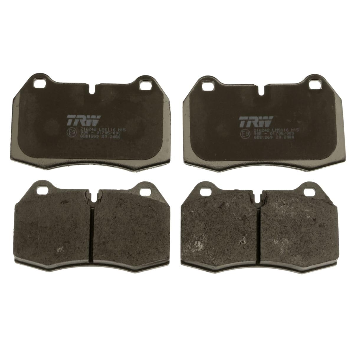 Set di pastiglie freno TRW GDB1272, anteriore