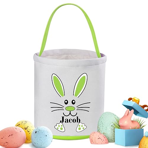 Cesta de Pascua personalizada, cestas de Pascua Touber para niños y niñas, cestas de Pascua para niños, cesta de Pascua personalizada, regalos de