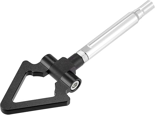 X AUTOHAUX Anillo de remolque de parachoques delantero de aleación de aluminio negro para Subaru Impreza WRX BRZ Eye Remolque gancho de remolque