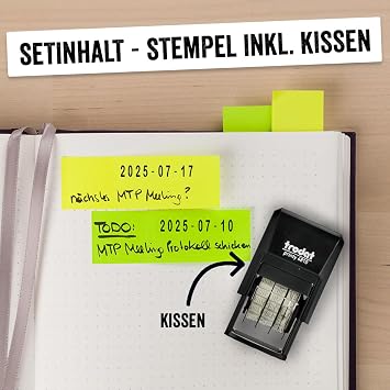 Trodat Printy 4810 Date Stamp ISO version 3.8 MM Black