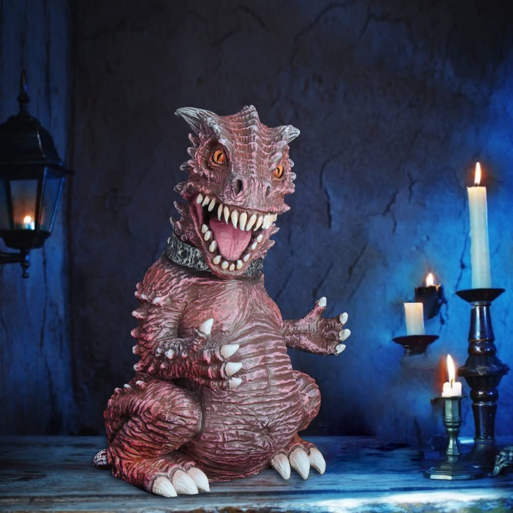 PARTYGEARS Realistic Latex Fire Dragon Hand Puppet with Rounded Head Puppet Toys for Birthday