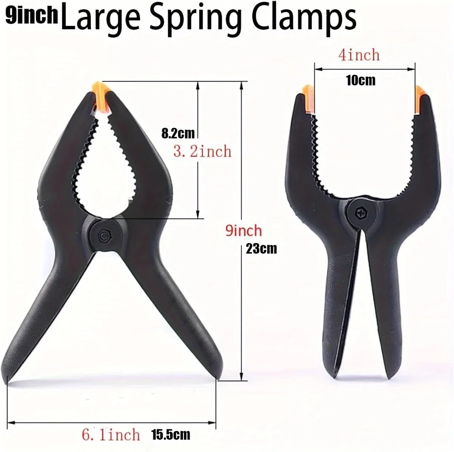 Nylon Spring Clamps 8Pcs 9inch Heavy Duty Nylon Ratchet Spring Clamps Woodworking Clamp Used For Home Decoration And Handmade DIY Production For Home Use