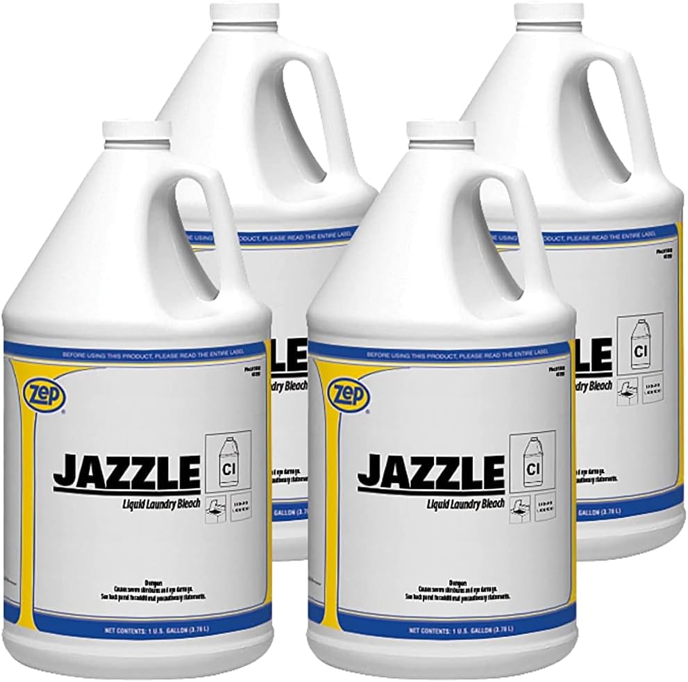 (6 Pack) ANF Brands Liquid Germicidal Bleach, 1 Gallon Jugs