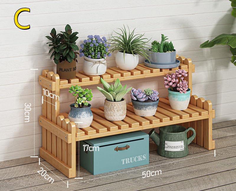 竹　花台　二段　生花 Amazon.co.jp: フラワースタンド 2段 竹製 ガーデニング スタンド 鉢