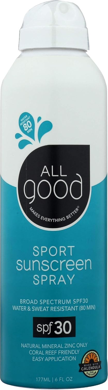 All Good Sport Mineral Sunscreen Combo Pack - SPF 50 Butter Stick, SPF 30 Lotion & Spray - Coral Reef Safe - Zinc Oxide