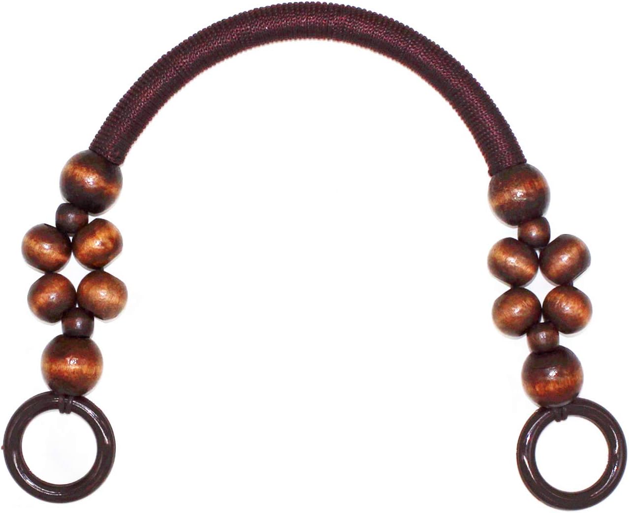 Model Worker 4PCS Wood Beaded Rope Bag Purse Straps Handles | 4PCS, Wood, Beaded, Rope, Straps, Handles - Image 3