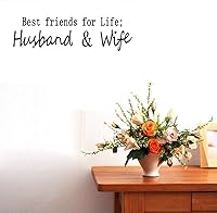 Vista 4 de BIBITIME Calcomanía de pared con texto en inglés "Saying Best Friends for Life" (texto en inglés "Saying Best Friends for Life") para pareja