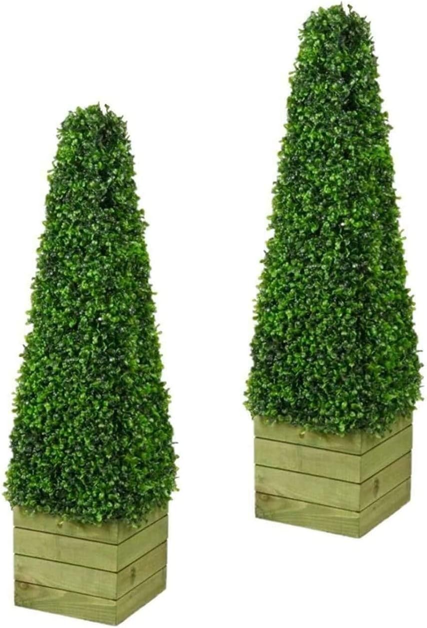 BPIL Artificial Trees 3ft Pyramid Cone Tree Artificial Topiary Plant 3