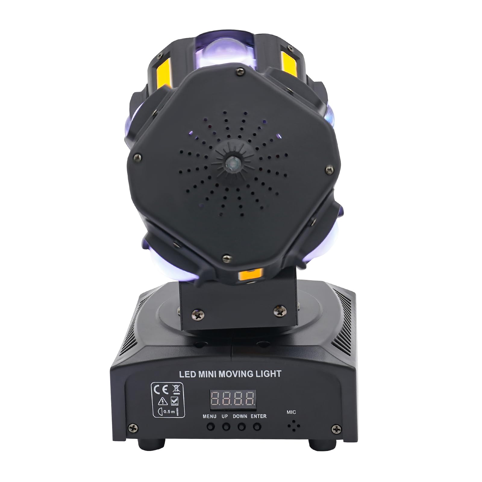 Luce da discoteca Moving Head LED Luce da palcoscenico 8 LED RGBW Luce Stroboscopica Perle ad alte prestazioni per Natale Club Disco Bar