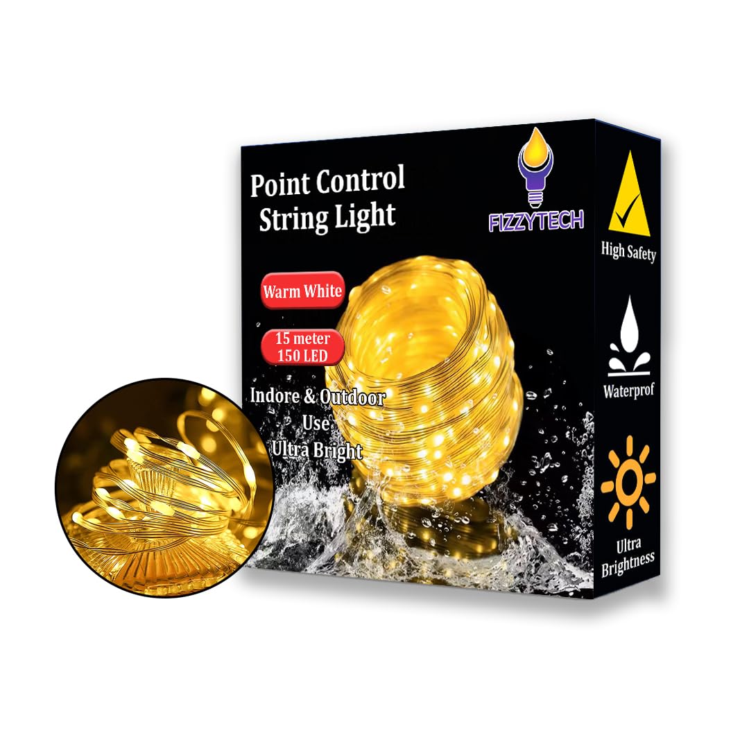 See full amazon price history chart for fizzytech Polyvinyl Chloride Point Control 150 Led Warm White String Lights-15 Meter Remote-Controlled For Diwali, Christmas, Navratri, And Lights Of Home Decoration fizzytech Polyvinyl Chloride Point Control 150 Led Warm White String Lights-15 Meter Remote-Controlled For Diwali, Christmas, Navratri, And Lights Of Home Decoration (B0CJP6F8BG) Amazon Price History, Amazon Price Tracker
