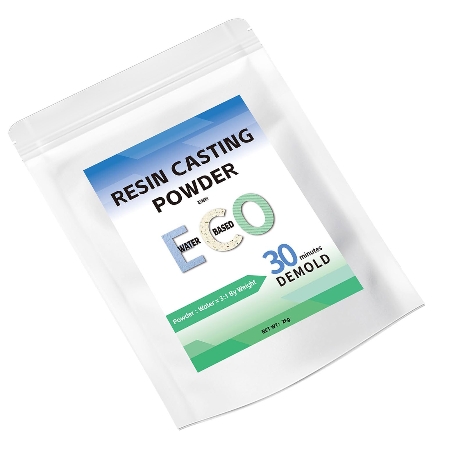 Tsophreniq 300 / 500g / 1000 / 2000g Resin Casting Powder Fast Cured Plaster Powder Easy Mixing Water Activated Resin