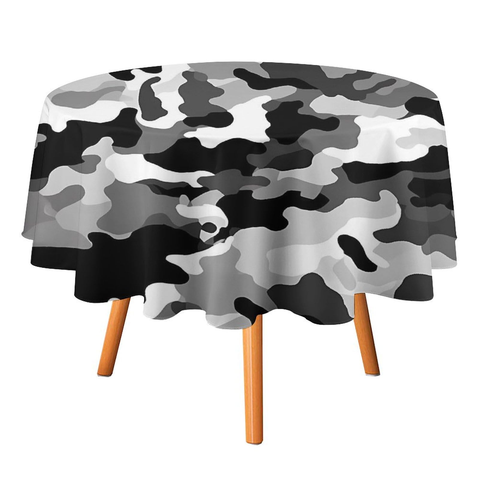 Nappe ronde imperméable 127x127 cm lavable et résistante aux taches