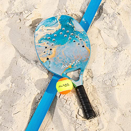 Raquete para Beach Tennis 3K Carbon Alma Genius - Marmore