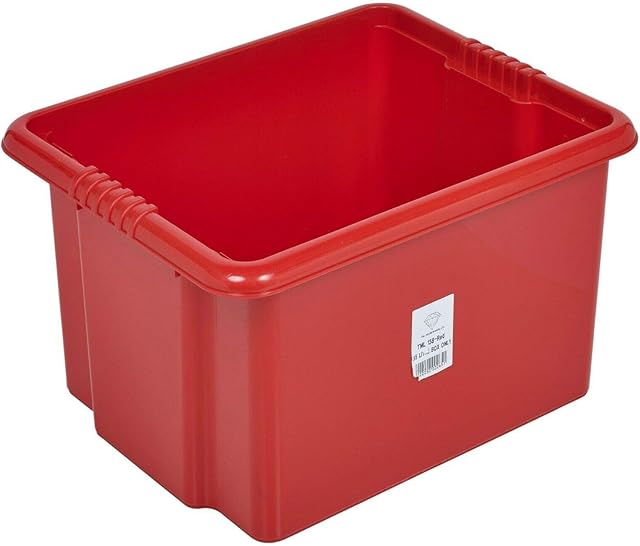 URBNLIVING TML Coloured Storage Boxes 35 Liter Red x4