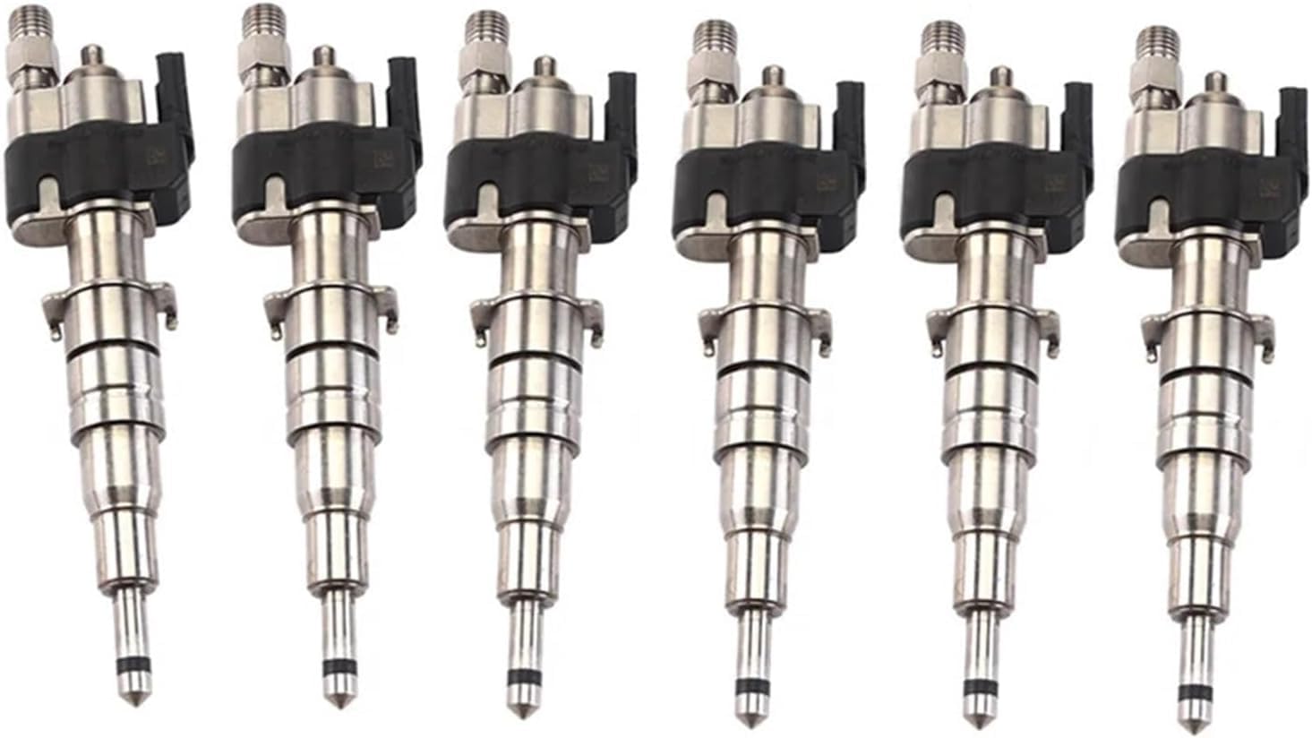 Lot de 6 injecteurs de voiture 13537589048 compatibles avec les séries 1 E81 E82 E87 E88 Série 3 E90 E91 E92 E93 Série 5 E60 E61 F10 F11 6 E63 E64 Remplacement pour 1353756565 137 3534548853