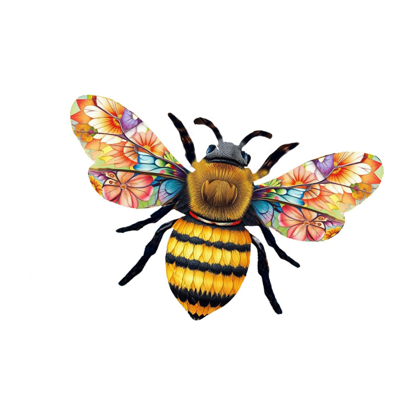 Artistic Iron Honeys Bees Hanging Decoration for Indoor and Outdoor Spaces Patios Enhancement Coating Iron Queens Sculpture