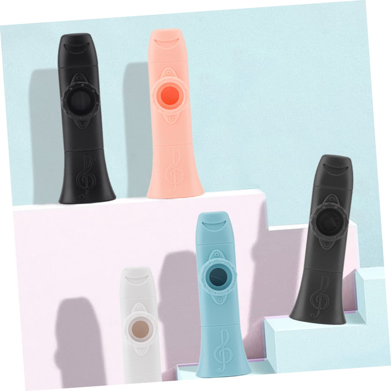 Abaodam 4 Pz Kazoo Giocattoli Musicali Strumento Fischio Strumento Musicale Divertente Strumento Musicale Da Prestazione Per Principianti Plastica Rosa