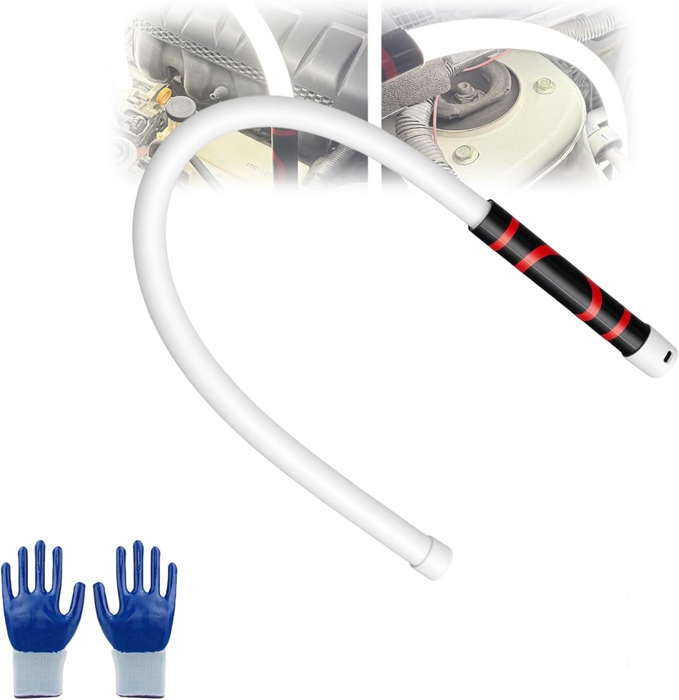 Bendable Flexible LED Work Light Your Professional Light for Narrow Spaces, 4000K Color Temperature | 27" Shape-Holding | Hands-Free, Portable Automotive Illumination Tool (2PCS)