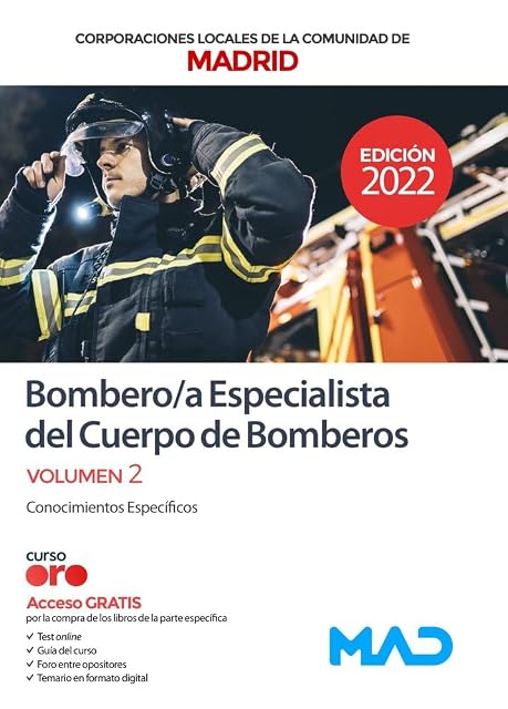 Portada de Bombero/a Especialista del Cuerpo de Bomberos de la Comunida D de