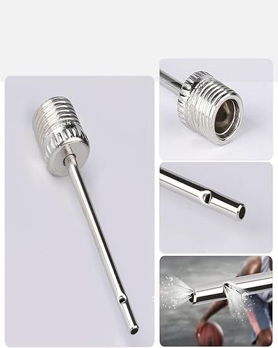 Miniatura 8 de Paquete de 10 agujas de bomba de bola, agujas de bomba de aire para bolas con estuche de almacenamiento, compatible con bomba manual y bomba