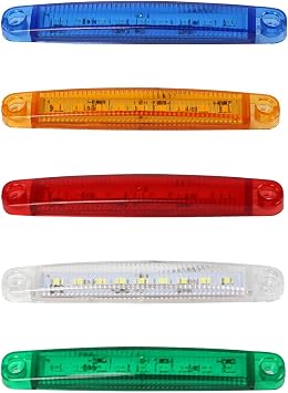 10PCS 9LED 12V-24V Clearance Front Rear Side Marker Indicators Lights Car External Led LightsWhite