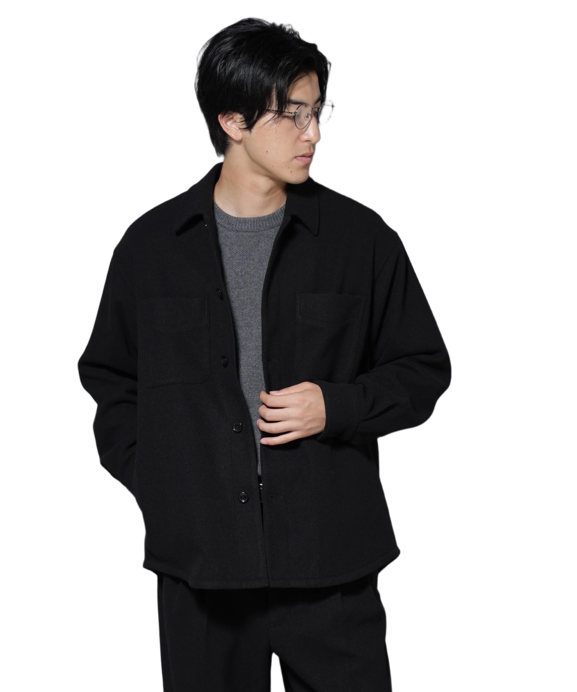 Amazon.co.jp: [ナノ・ユニバース] テックメルトン シャツブルゾン