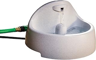 PetSafe Drinkwell Everflow Indoor/Outdoor Dog and Cat Water Fountain, Pet Drinking Fountain, 192 oz. Water Capacity Gray
