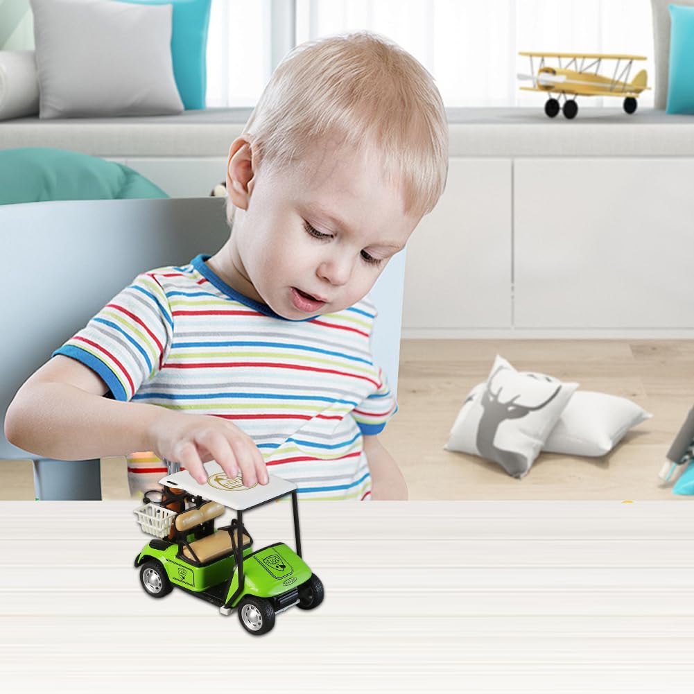 Golf Cart Pull Back Action Metal Diecast Car, Golf Party Supplies