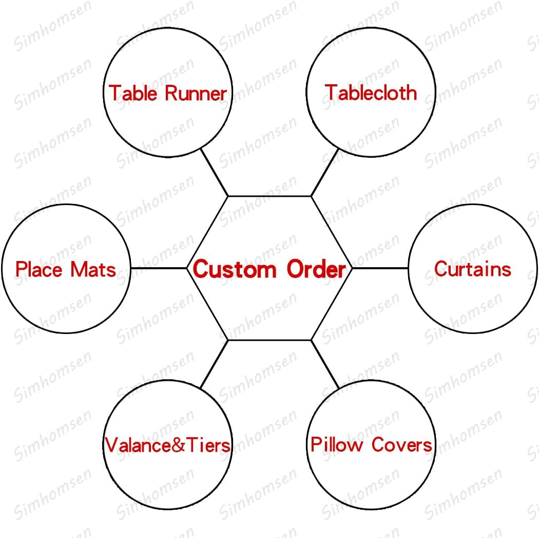 Simhomsen Long Burgundy Table Runner 16 × 144 Inch