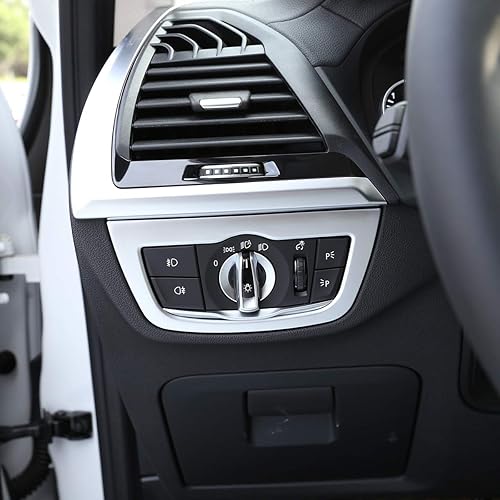 Miniatura 3 de YIWANG - Marco para faros delanteros de coche de ABS cromado para BMW X3 X4 G01G02 2018-2020