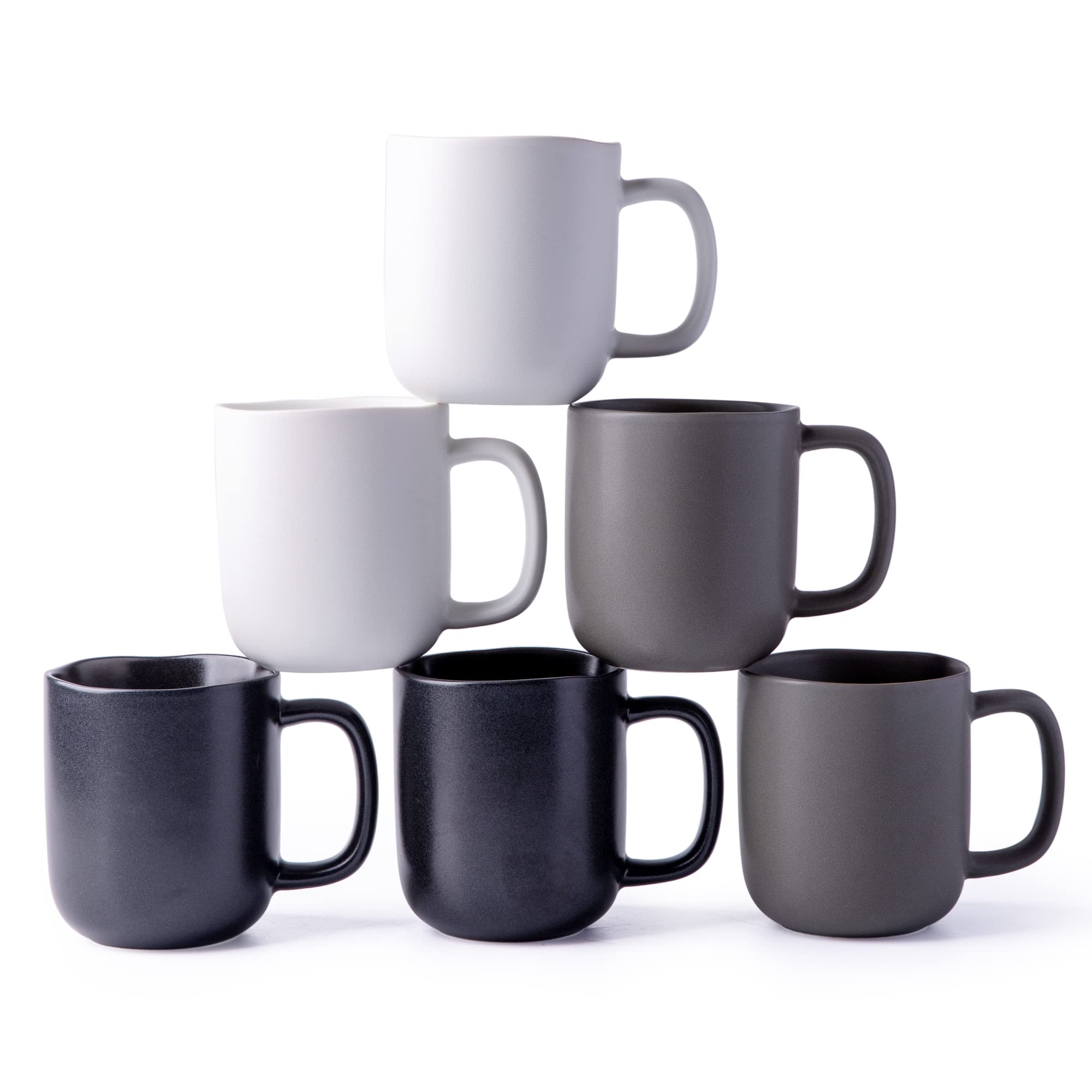 Buy AmorArc 14oz Coffee Mugs Set of 6, Ceramic Coffee Mugs with Large