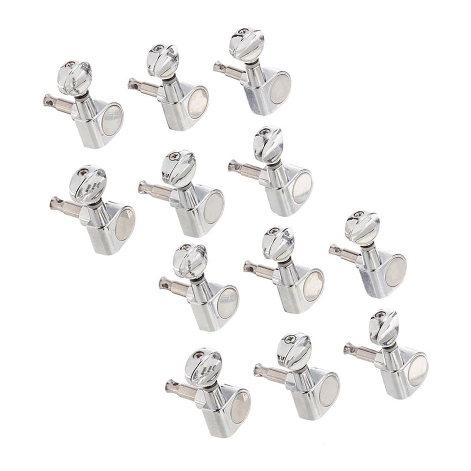 Accordage de Guitare Chevilles 12 Pièces 6R Guitare Tuning Pegs Accordeurs Têtes De Machine pour Le Remplacement
