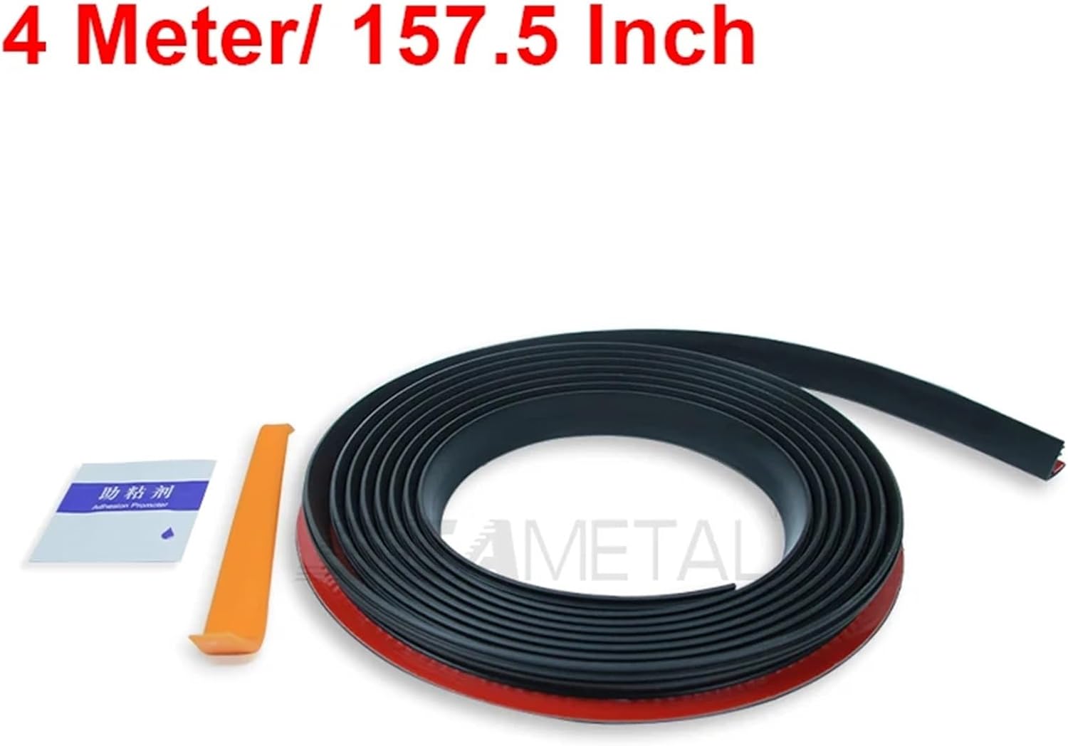 Car Side Window Seal Strip Rubber Auto Window Gap Filler Protector Strips Noise Insulation 7-Shaped Seal Sticker Strip(4 Meters)