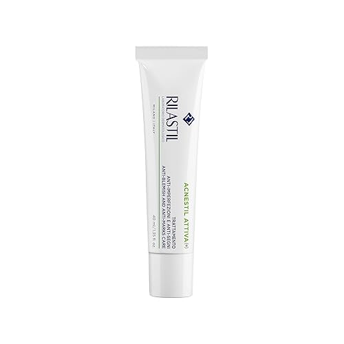 Rilastil Acnestil Crema Attiva +, Trattamento Anti-Imperfezioni per Pelli Miste, Grasse e con Tendenza Acneica, Confezione da 40 ml