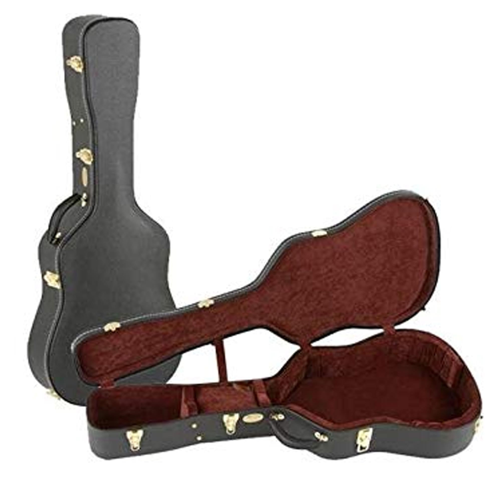 Martin - C533EC Custodia Rigida 5 Strati per Chitarra Acustica 000/OM 14 Tasti, Finitura Cabernet