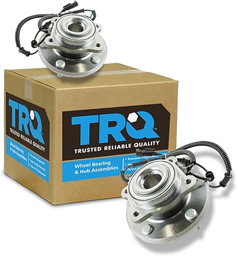 Vista 169 de TRQ Juego de Rodamientos de Rueda y Cubierta de Llanta Trasera para Conductor y Pasajero 2 Piezas Compatible con Infiniti G35 2003-2006 2007 G35