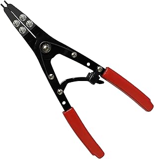 38700 Spindle Snap Ring Pliers Internal External, 10" Large Snap Ring Pliers Heavy Duty Circlip Pliers Car Repair Tools Kit for for Ford SD Uninstall Remove Tools with Ratchet Locking 2025 Upgraded