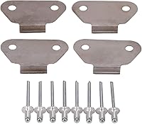 Vista 4 de TCT-MOTORPARTS 4 tapas de alforja para Harley Touring Road King Electra Glide Classic FLHTC Ultra Limited FLHTK 1993-2013 Touring modelos con bolsas