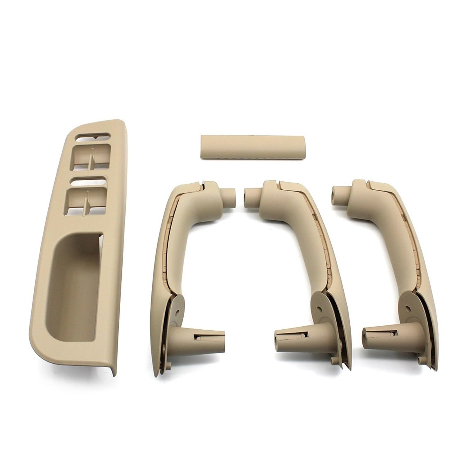 Nqkcuac Door Pull Handle for VW for Bora for Golf 4 MK4 for Jetta 1999-2004 LHD Black Beige Front Rear Left Right Door Pull Grab Handle Set