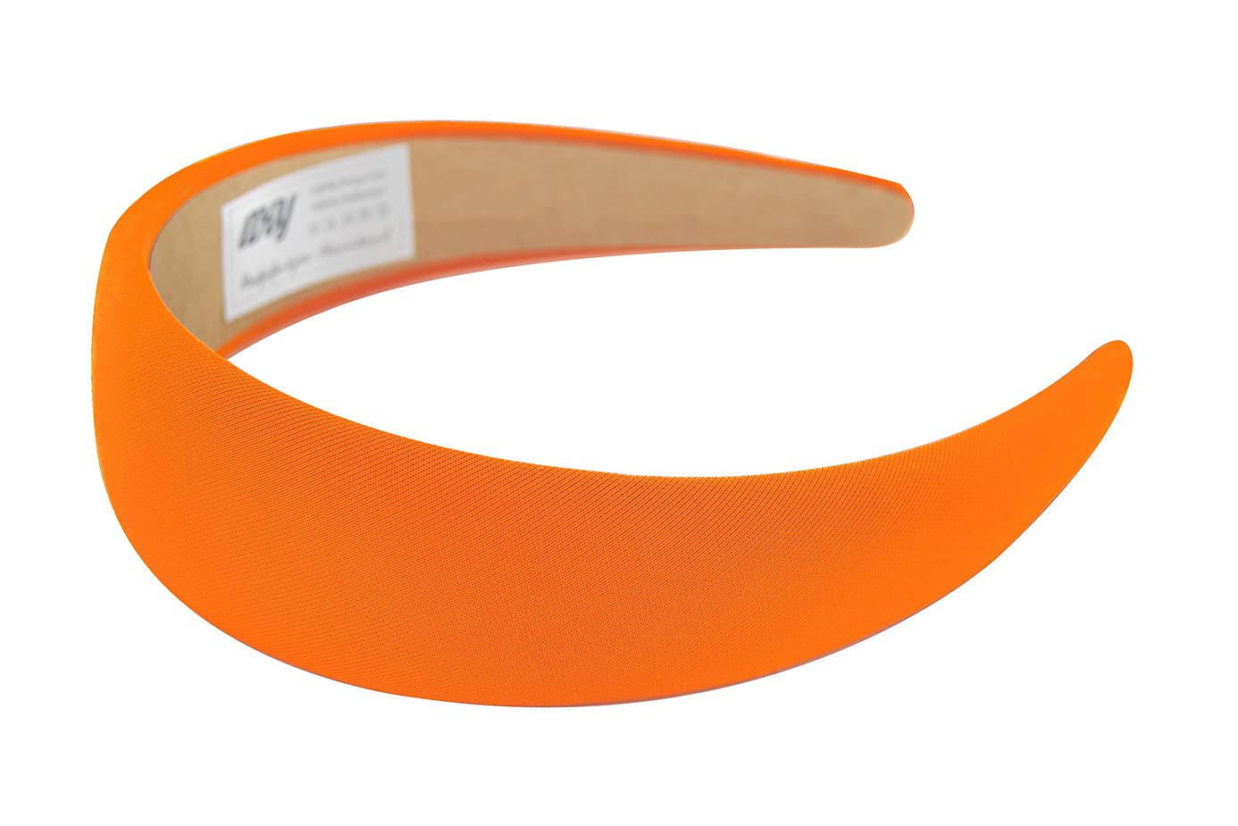 Axy Wide Headband with Fabric Padded Candy Colours - Beautiful Women's Headband Hair Accessory HRK2A (Orange) - Image 3