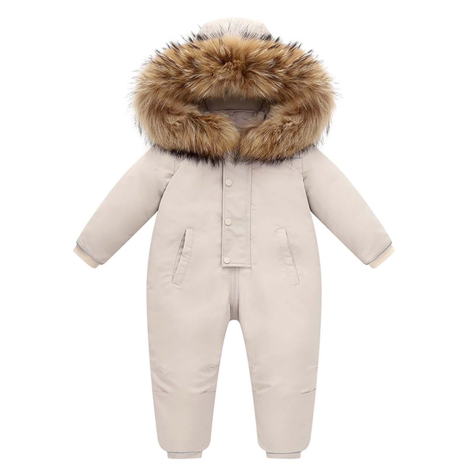Schlafstrampler Babystrampler Baby Body Weich Jumpsuit Baumwolle Bequem Strampler Bodysuit Winter Langarm Atmungsaktiv Warm Unisex Schlafanzug Neutral