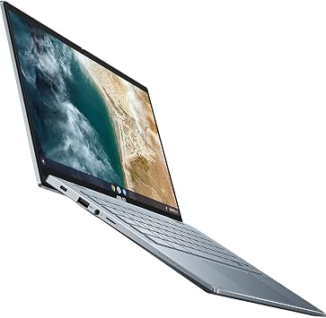 ASUS Touchscreen Full HD 14 inch ChromeBook CX5400FMA Laptop (Intel Core i3-1110G4, 8GB RAM, 256GB SSD, Chrome OS, Touchscreen, Backlit Keyboard) Includes Stylus Pen