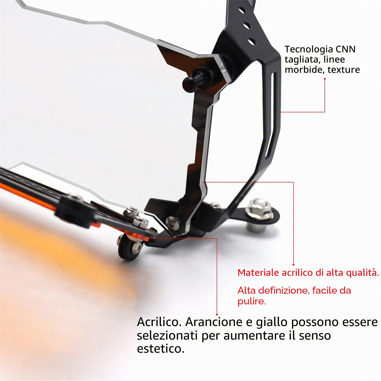 Faro Protezione Protezione Griglia Copertura, Adatta per BMW R1250GS. Avventura R 1250 GS ADV / LC R1200GS ADV Copertura della guardia della griglia della guarnizione del protettore del faro della mot
